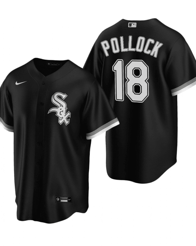 A.J. Pollock Chicago White Sox Alternate Black Baseball Player Jersey