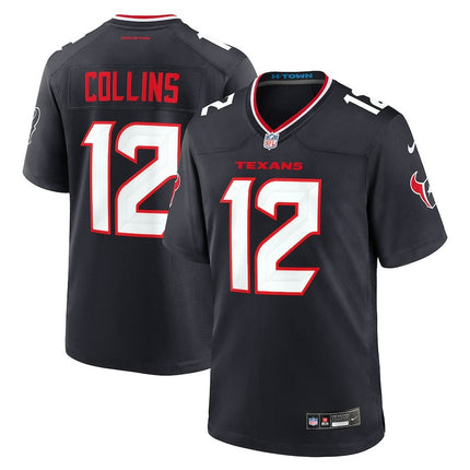 Nico Collins Houston Texans 2024-2025 Game Navy Jersey
