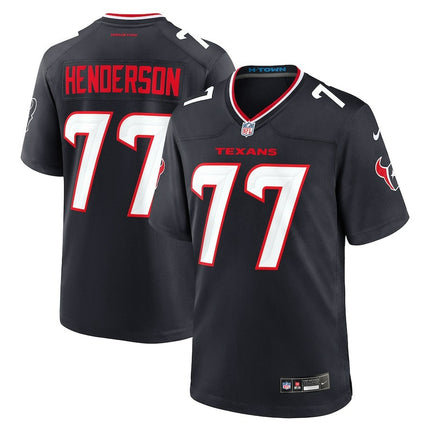 LaDarius Henderson Houston Texans 2024-2025 Game Navy Jersey