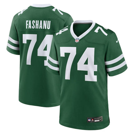 Olu Fashanu New York Jets Green 2024 NFL Draft First Round Pick Player Game Jersey