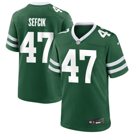Lincoln Sefcik New York Jets 2024-2025 Legacy Green Game Jersey