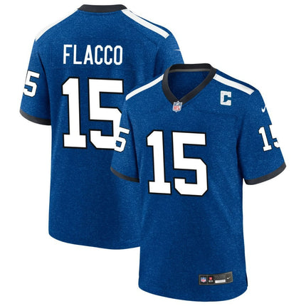 Joe Flacco Indianapolis Colts 2024-2025 Blue Indiana Nights Game Jersey
