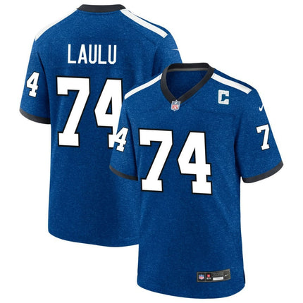 Jonah Laulu Indianapolis Colts 2024-2025 Blue Indiana Nights Game Jersey