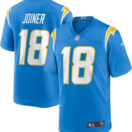 Charlie Joiner Los Angeles Chargers 2024-2025 Player Game Blue Jersey