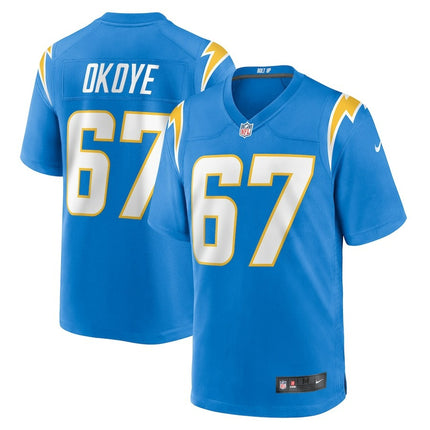 CJ Okoye Los Angeles Chargers 2024-2025 Player Game Blue Jersey