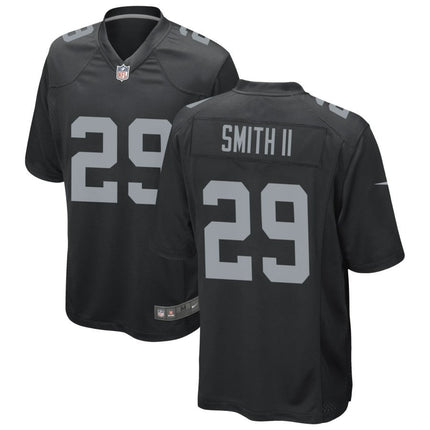 Chris Smith II Las Vegas Raiders 2024-2025 Black Game Jersey