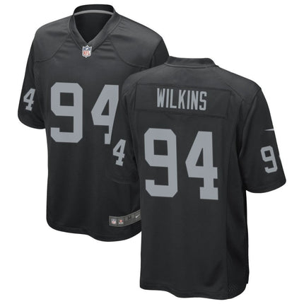 Christian Wilkins Las Vegas Raiders 2024-2025 Black Game Jersey