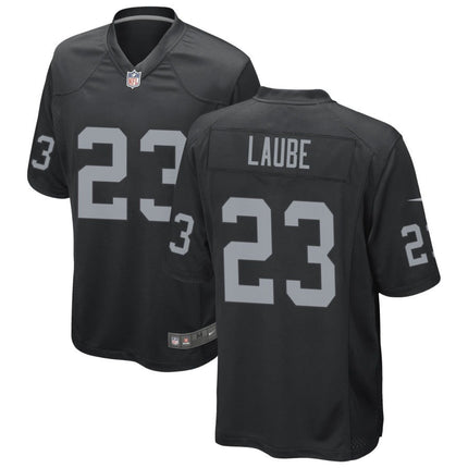 Dylan Laube Las Vegas Raiders 2024-2025 Black Game Jersey