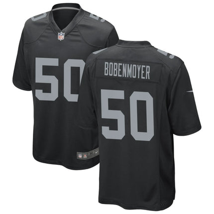 Jacob Bobenmoyer Las Vegas Raiders 2024-2025 Black Game Jersey