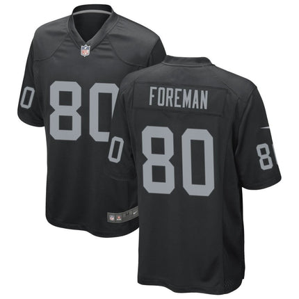 Jeff Foreman Las Vegas Raiders 2024-2025 Black Game Jersey
