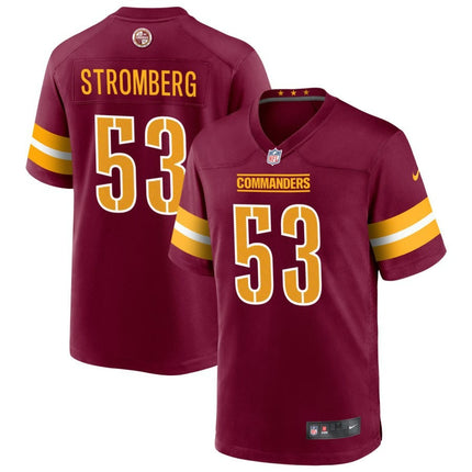 Ricky Stromberg Washington Commanders 2024-2025 Burgundy Game Player Jersey