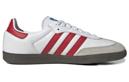 Men's Adidas Samba White Scarlet Shoes