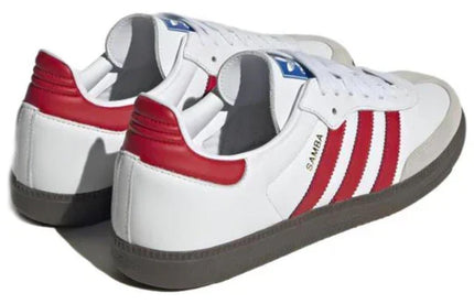 Men's Adidas Samba White Scarlet Shoes