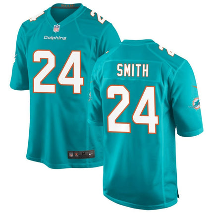 Cam Smith Miami Dolphins 2024 Player Game Aqua Jersey