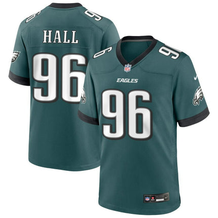 Gabe Hall Philadelphia Eagles 2024 Player Game Midnight Green Jersey