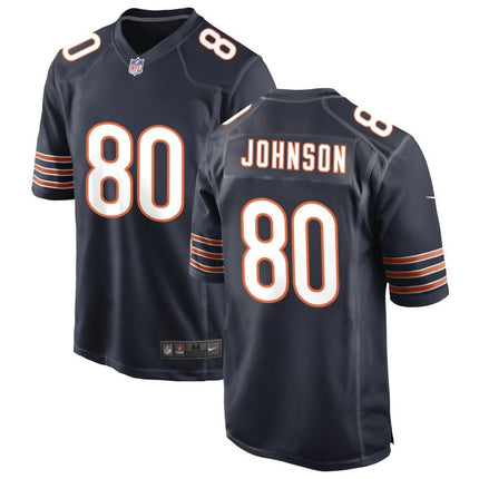 Collin Johnson Chicago Bears 2024 Player Game Navy Jersey