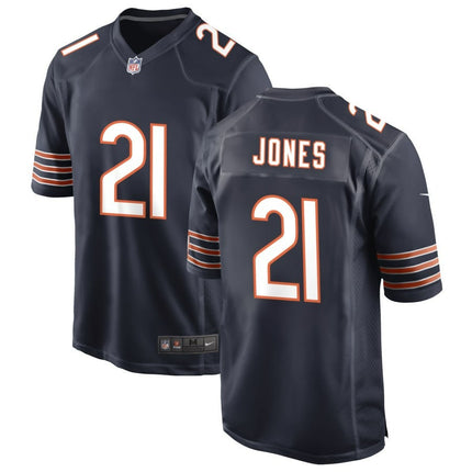 Jaylon Jones Chicago Bears 2024 Player Game Navy Jersey