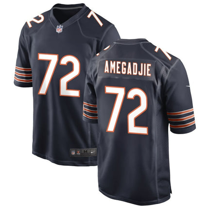 Kiran Amegadjie Chicago Bears 2024 Player Game Navy Jersey