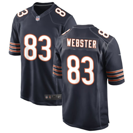 Nsimba Webster Chicago Bears 2024 Player Game Navy Jersey