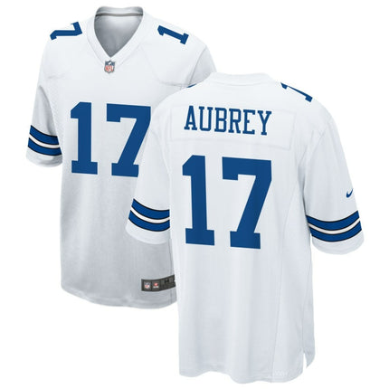 Brandon Aubrey Dallas Cowboys 2024 Player Game White Jersey