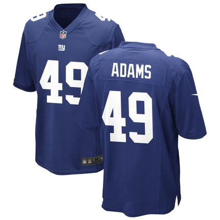 Matthew Adams New York Giants 2024 Game Royal Jersey