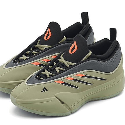 Men's Adidas Dame 9 Green Black Shoes