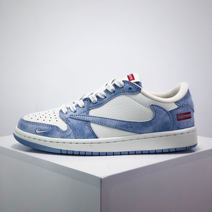 Men's Nike Travis Scott x Fragment Design x Jordan Air Jordan 1 Low OG "Suprememe" Shoes