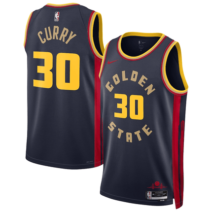 Stephen Curry Golden State Warriors 2024-2025 City Edition Swingman Navy Jersey