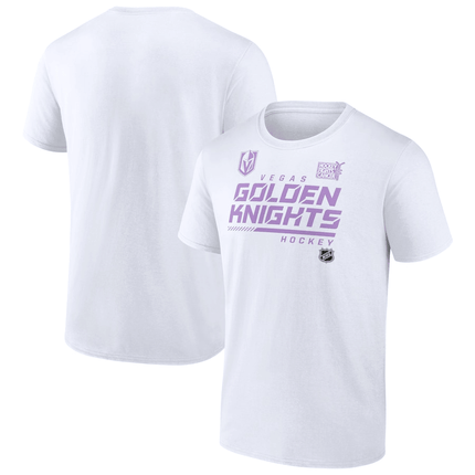 Vegas Golden Knights 2024 NHL Hockey Fights Cancer White T-Shirt