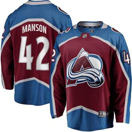 Josh Manson Colorado Avalanche 2024-2025 Home Breakaway Burgundy Jersey