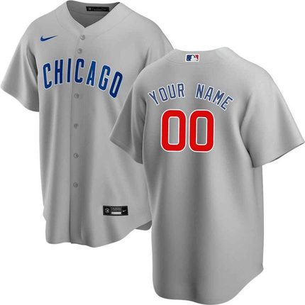 Personalized Chicago Cubs 2024-2025 Road Gray Jersey