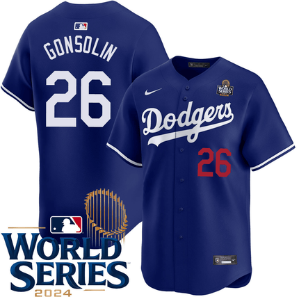 Tony Gonsolin Los Angeles Dodgers 2024 Alternate Limited World Series Royal Jersey