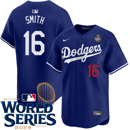 Will Smith Los Angeles Dodgers 2024 Alternate Limited World Series Royal Jersey