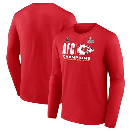Kansas City Chiefs 2024 AFC Champions Hail Mary Red Long Sleeve T-Shirt