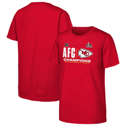 Kansas City Chiefs 2024 AFC Champions Hail Mary Red T-Shirt