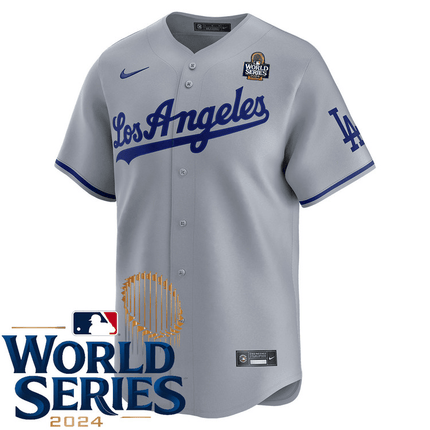 Los Angeles Dodgers 2024 Road Limited World Series Grey Jersey