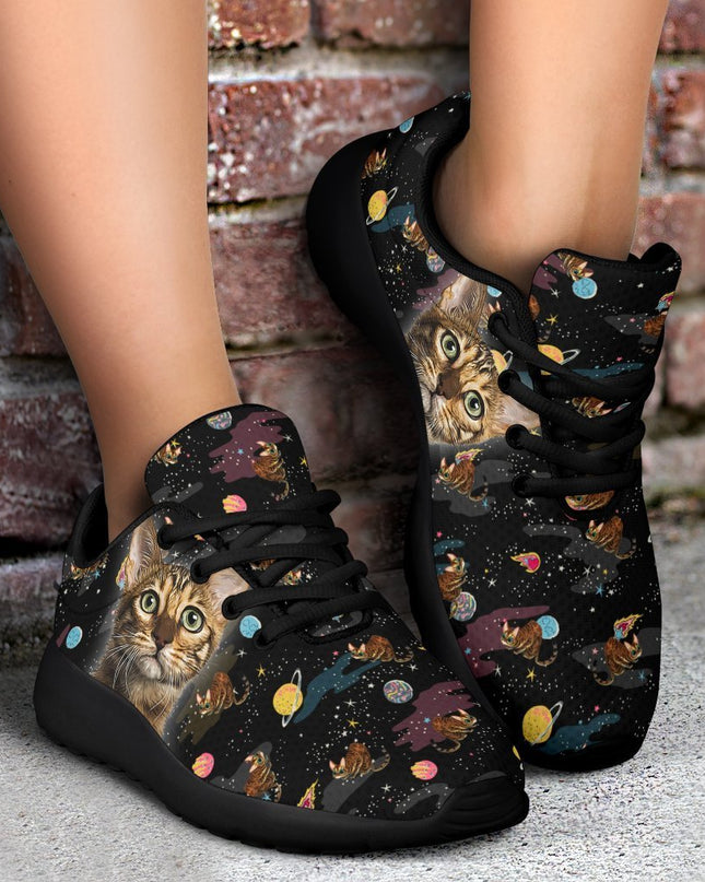 Bengal Cat Sneakers Sporty Shoes Funny For Cat Lover