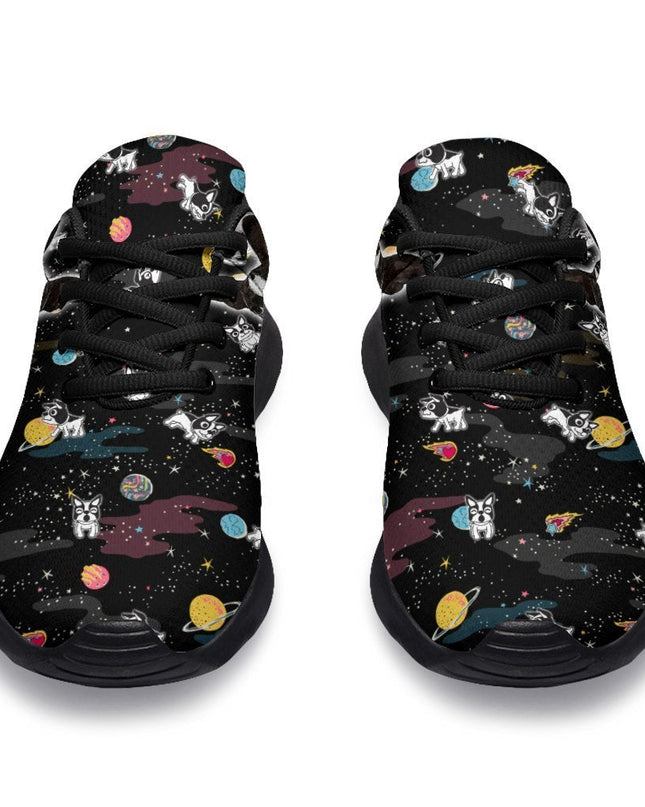 Boston Terrier Sneakers Sporty Shoes Funny