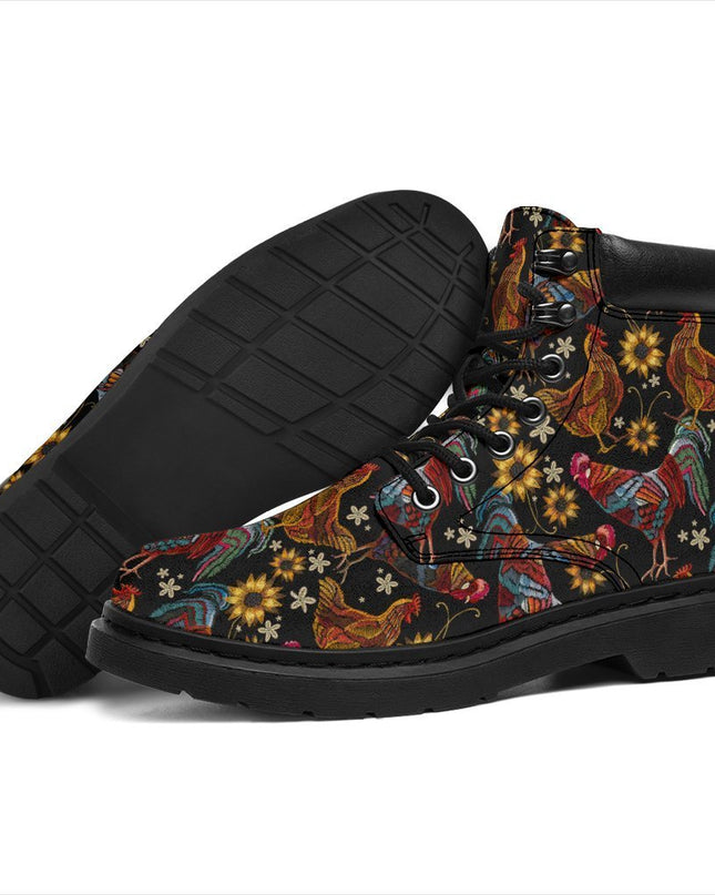 Chicken Boots Animal Custom Shoes Funny Chicken Lover