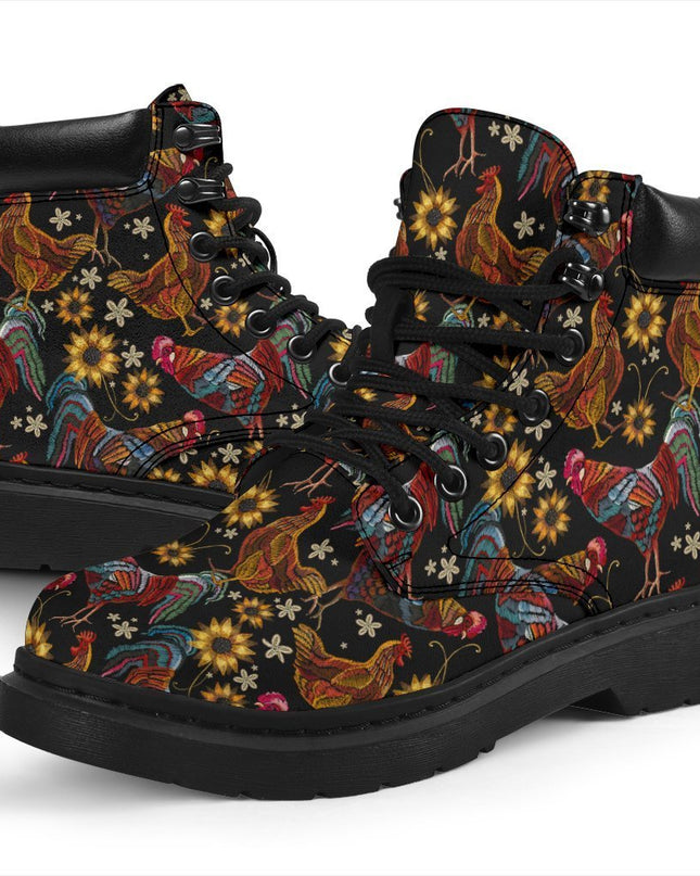 Chicken Boots Animal Custom Shoes Funny Chicken Lover