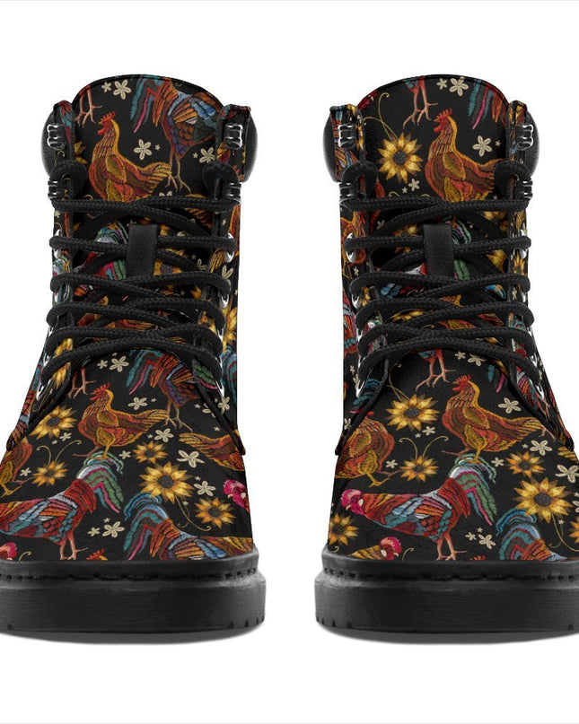 Chicken Boots Animal Custom Shoes Funny Chicken Lover