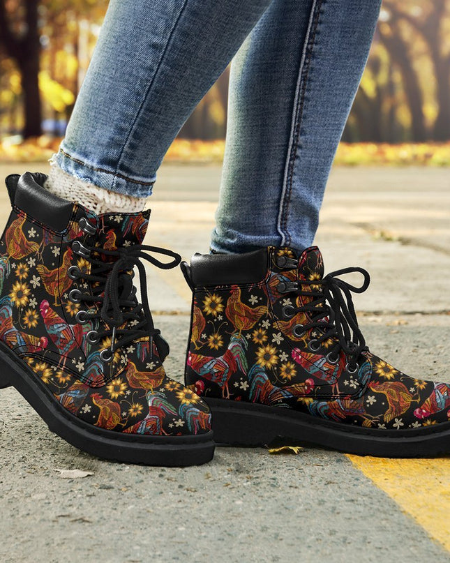 Chicken Boots Animal Custom Shoes Funny Chicken Lover