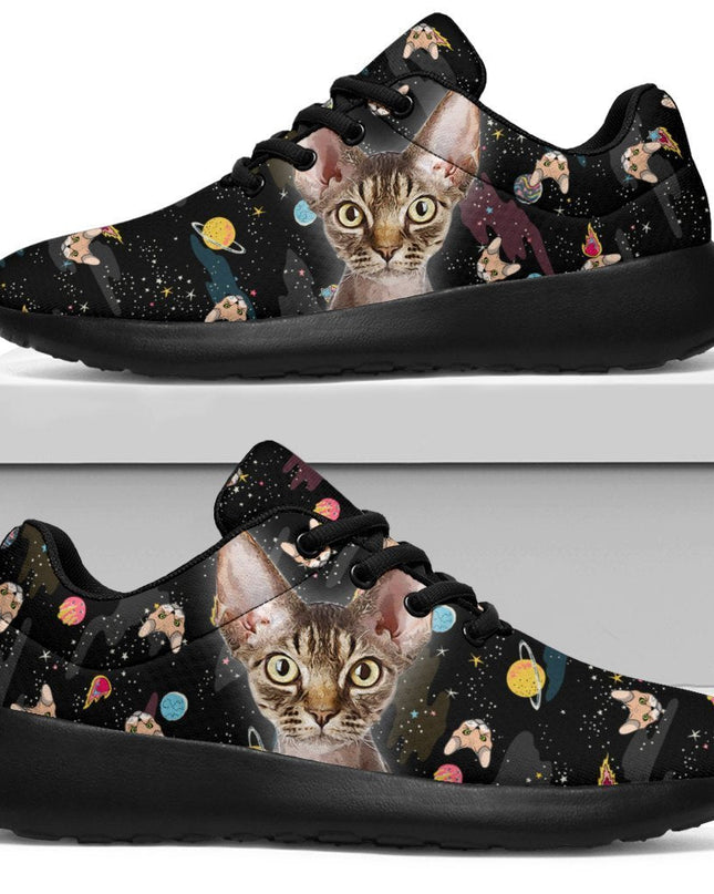 Devon Rex Cat Sneakers Sporty Shoes For Cat Lover