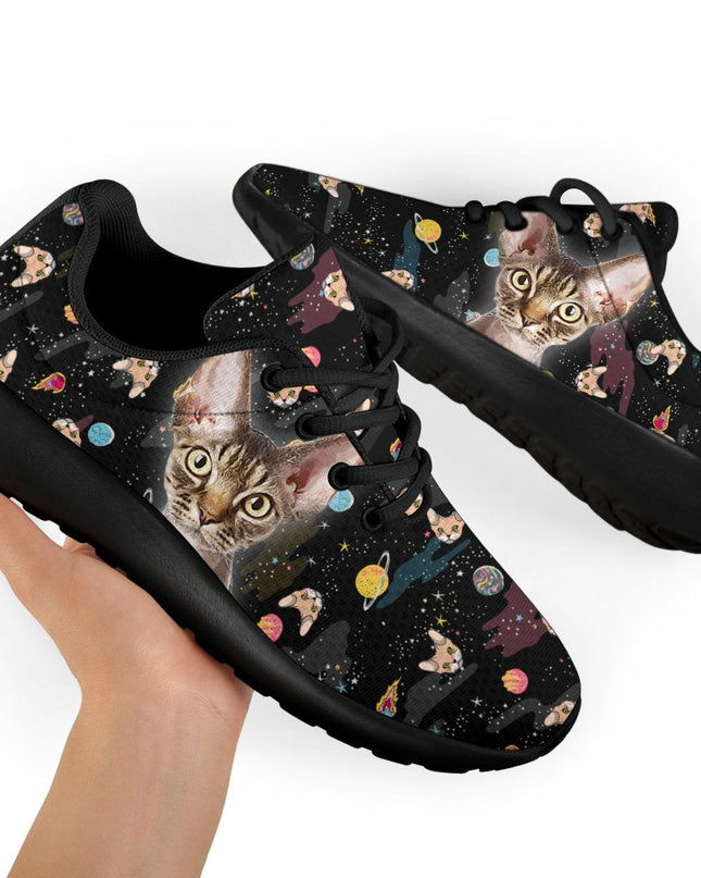 Devon Rex Cat Sneakers Sporty Shoes For Cat Lover