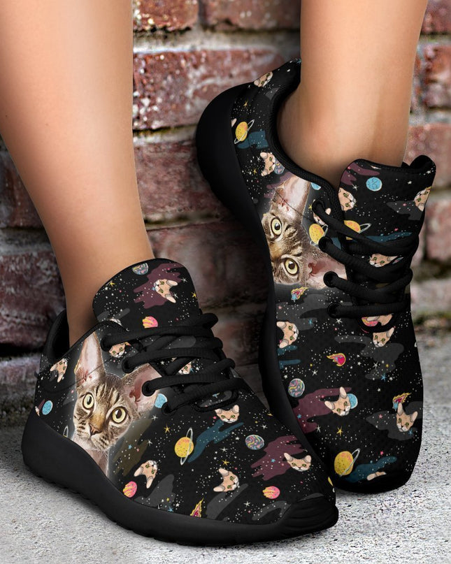 Devon Rex Cat Sneakers Sporty Shoes For Cat Lover