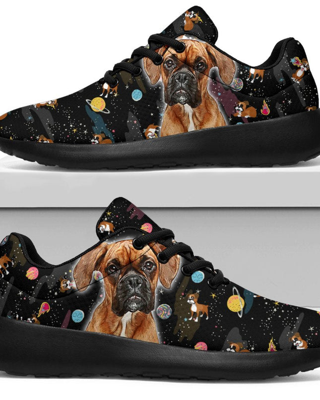 Dog Boxer Sneakers Sporty Shoes Funny