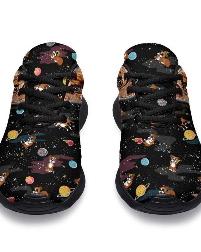 Dog Boxer Sneakers Sporty Shoes Funny