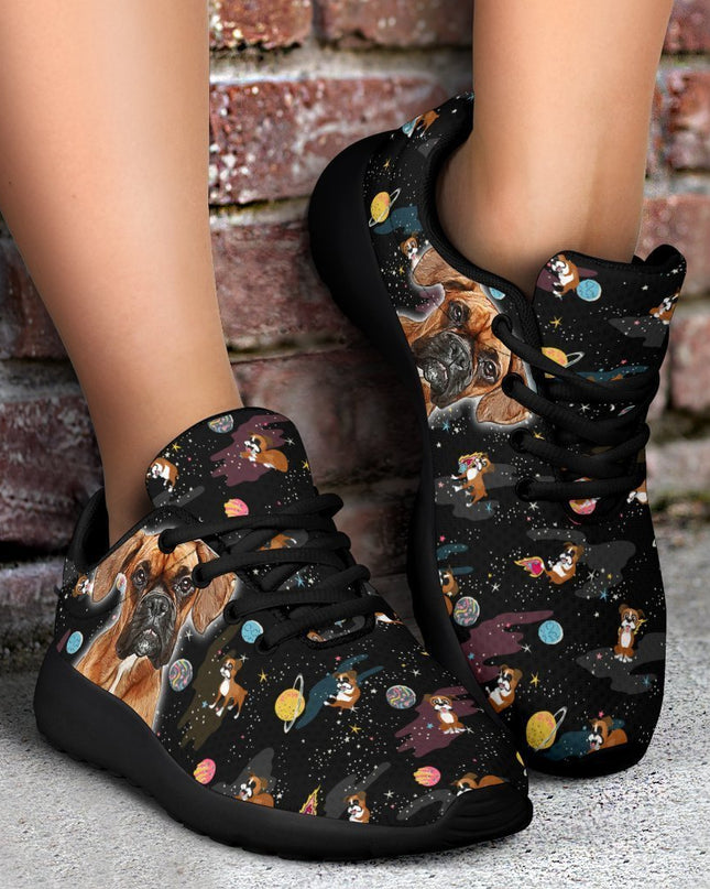 Dog Boxer Sneakers Sporty Shoes Funny