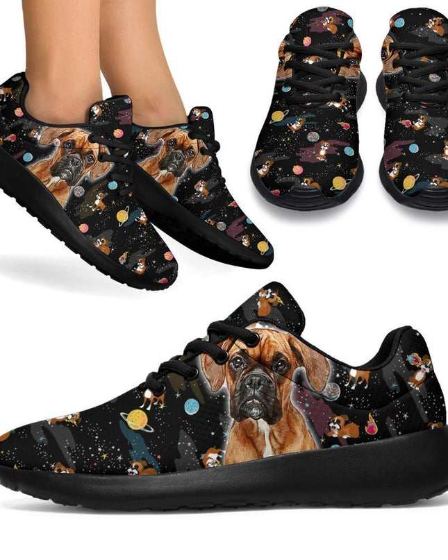 Dog Boxer Sneakers Sporty Shoes Funny