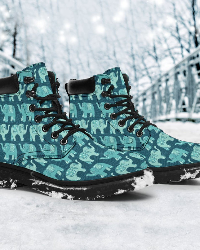 Elephant Boots Animal Custom Shoes Elephant Lover Gift PT03